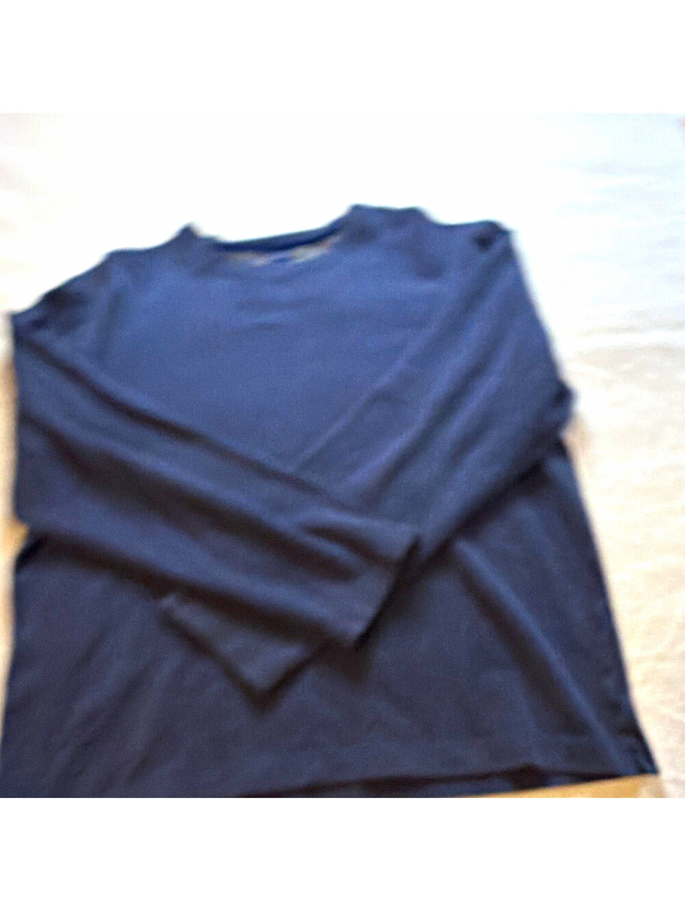 GAP Men's Blue Solid Crewneck Pullover Sweatshirt Long Sleeve XL Regular
